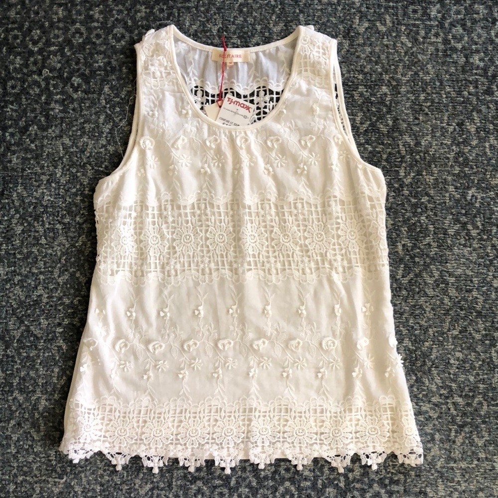 Boho lace tank